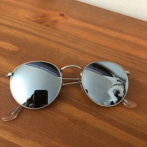 RAY BAN ROUND FLASH SUNGLASSES - Picture 2 of 3